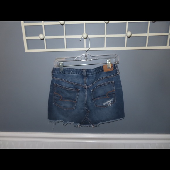 High waist denim mini skirt - Picture 2 of 3
